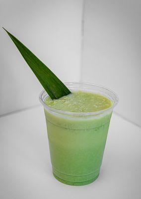 Milky  coconut Pandan  drink