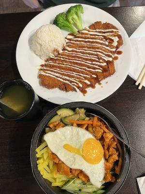 D5. Chicken Katsu K1. Bibimbap