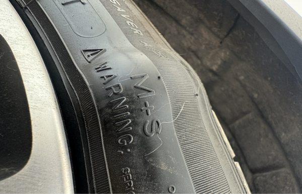 Defective tire