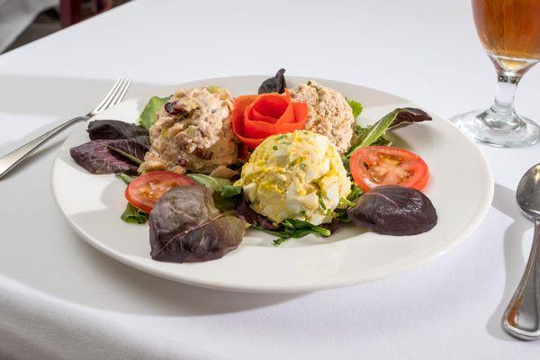 Trio Salad -Chicken, Egg, Tuna Salad