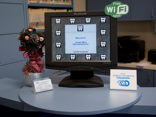 Touch Screen Check-in Station (Paperless!)