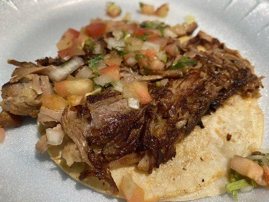 Regular Taco carnitas