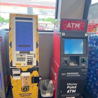 The "Money Corner" has an ATM and a bitcoin machine!!