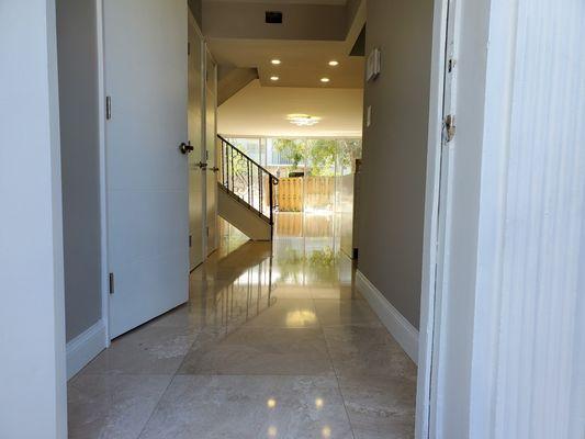 Travertine floor