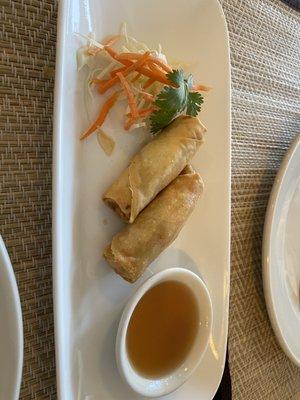 1. Vegetarian Egg Rolls - these were also delicious.  There were four in the order.  Couldn't wait to dig in.