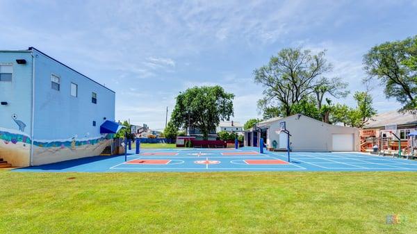 Basketball courts and tumbling center