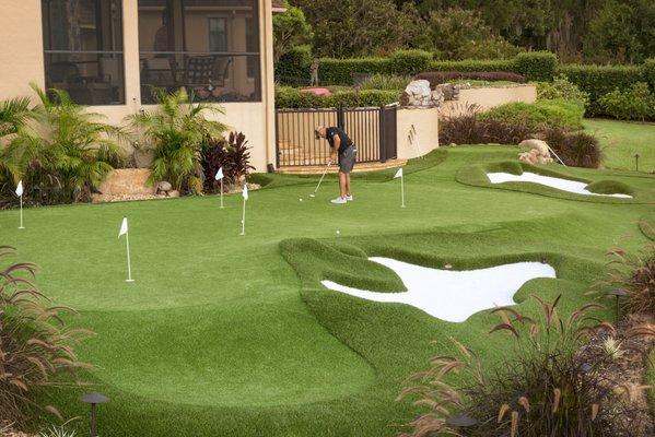 Austin's artificial turf expert specializing in synthetic grass putting greens