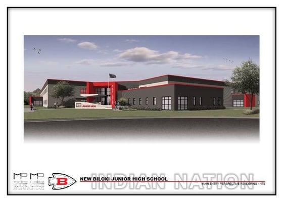 Biloxi Junior High Was Designed by M|P Machado Patano Design Group.