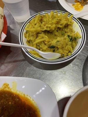 Aloo bhaji (potato stir fry)