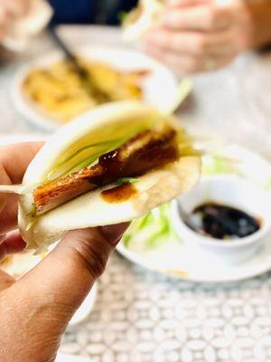 Peking Duck stuffed bao. HNYE