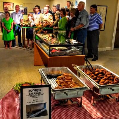 Legacy Museum on Main Celebrating 40 Years of West Point Lake Opening Reception featuring Roger's Catfish Sliders #bbq