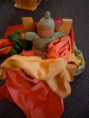 Natural, handmade toys and props for play and puppet shows.