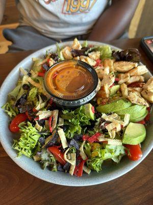 Southwest salad with grilled chicken