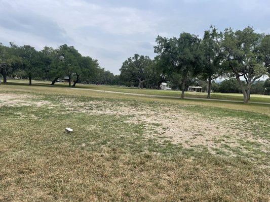 One of the tee boxes at Rebecca Creek.