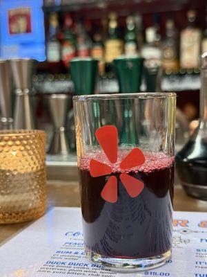 Sample cocktail (one of three featured)