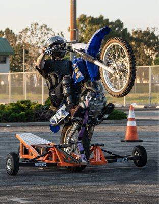 Learning wheelies with the boys @LIVEMOTO "safely"