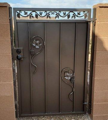 We heard it through the grapevine... custom side yard gate, come to us to get a matching set for your home