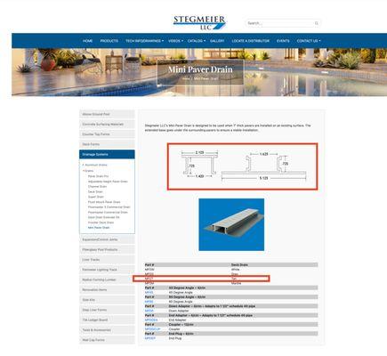 Drain description on manufacturer's  website - there is no standalone part number for bottom portion of the drain!