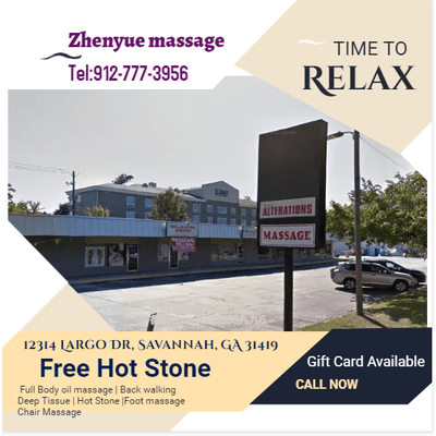 Zhenyue Relaxation Station
12314 Largo Dr, Savannah, GA 31419