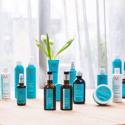 We carry Moroccan oil hair and body products