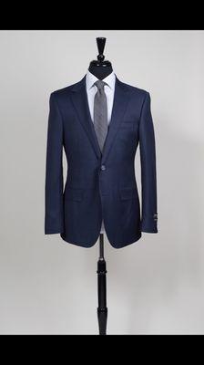 A classic take on the traditional navy suit.