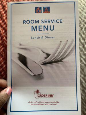 Apparently you can get room service here???