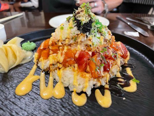 Sushi pyramid