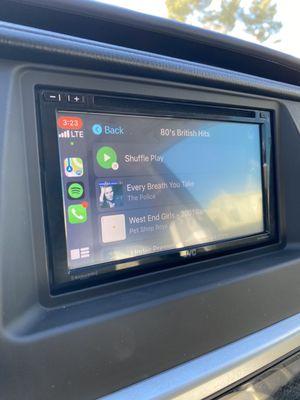 Newly replaced car stereo system with back up camera, apple play, etc