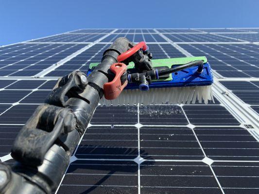 Washing Solar Panels