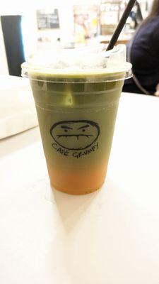 Iced Matcha cider