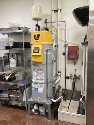 Commercial water heater installation!