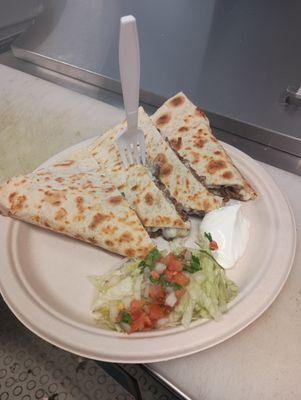 Quesadilla 
Shrimp: $11
Chicken: $10
Adobada (Pork): $10 
Asada: 12