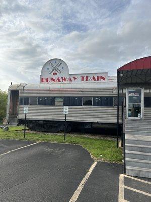 Outside of the diner