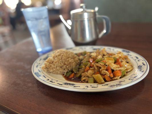 Kung pao chicken, fried rice - $10 lunch