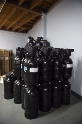 Warehouse for water softeners