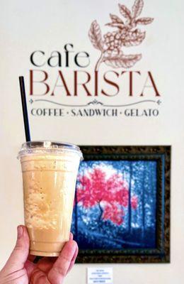 Frozen blended latte