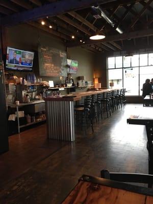 The bar and beer selection.