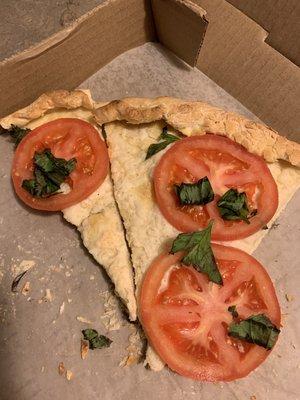 Vegan margarita pizza