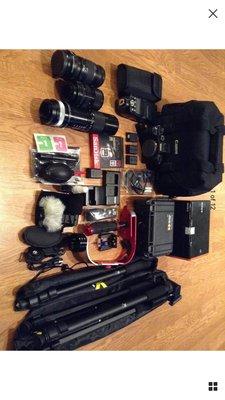 Gear check, have camera will travel anywhere for our clients