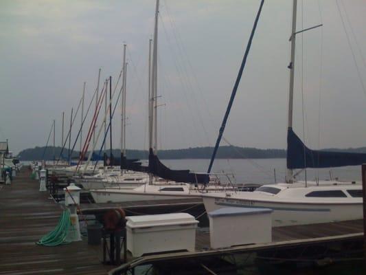 About 18 boats, from 22-29 feet.