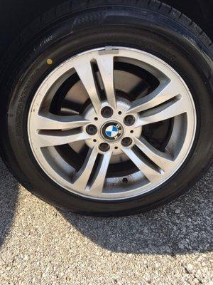 ...at least my wheel was shiny!