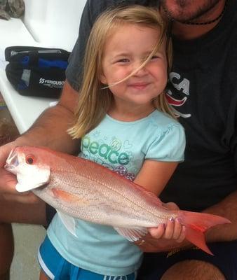 See...even girls can catch fish!