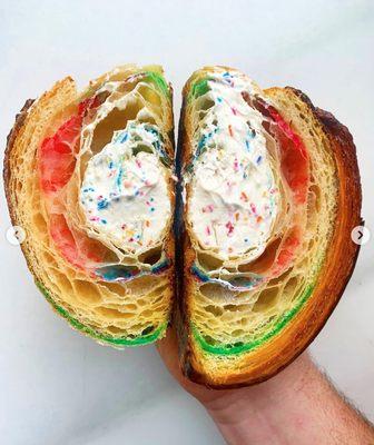 Rainbow Croissant