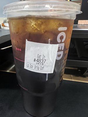 Large Original Blend Iced Coffee