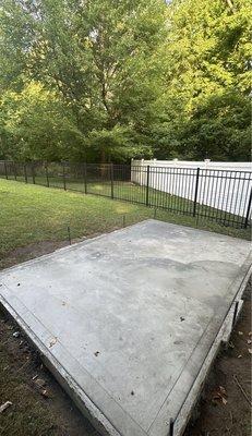 Concrete 12x8 Foundation for Shed