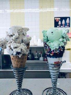 Mint Chip And Cookies And Cream! yum!