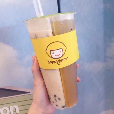 Bubble milk tea & honey g tea