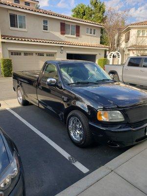 The AFTER pic shows a 2002 F-150 that looks showroom finish...