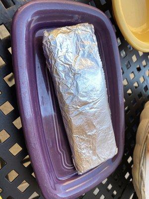 Fiesta butter dish serving our tortillas