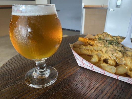 "Cold" IPA with food truck vendor Seafood